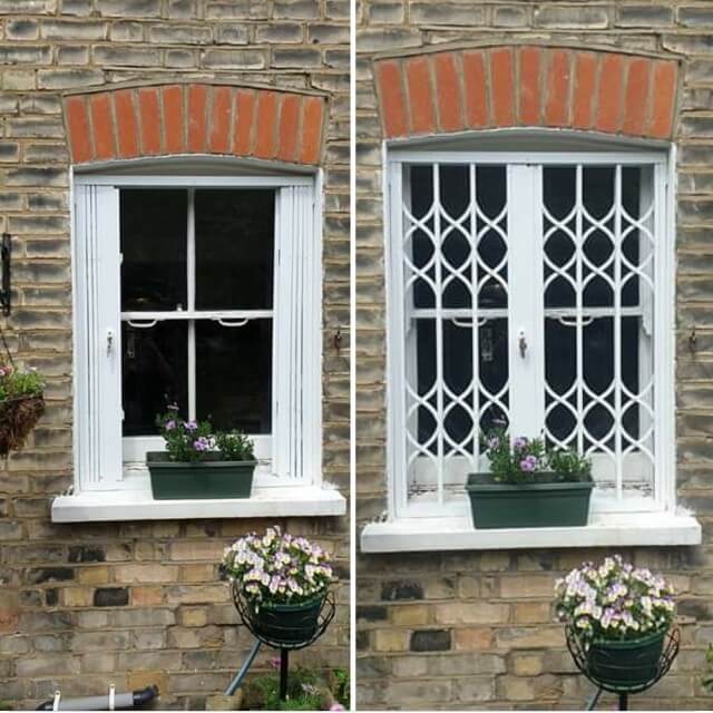 Professional window security bars installation