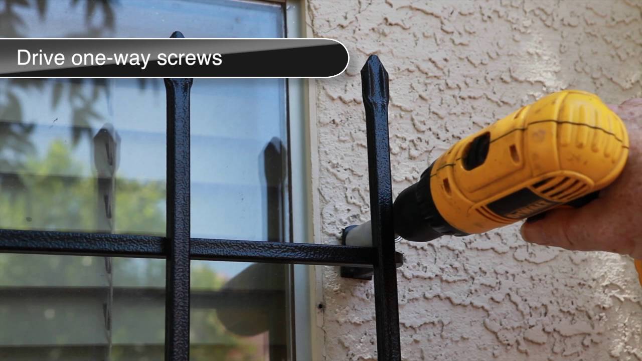 Window security bars installation